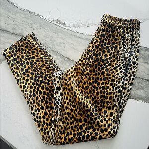 Dolce & Gabbana Animal Print Silk Pants